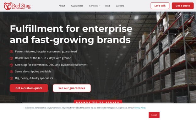 Red Stag Fulfillment - Best for Big, Heavy, Bulky Product Fulfillment and DTC E-Commerce