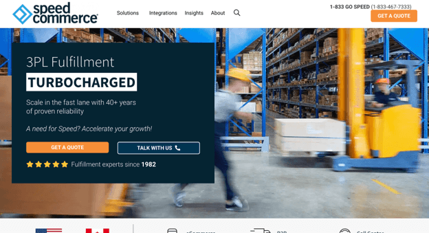 Speed Commerce - Best for E-Commerce Order Fulfillment and Logistics